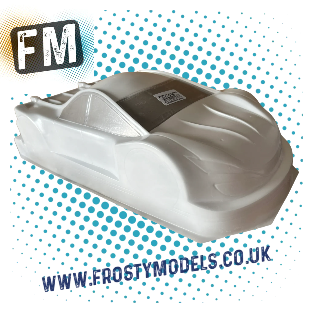 MONTECH ZERO 2 (PRE PAINTED IVORY WHITE)  - RC CAR BODY SHELL 1/10 190MM - TC ETS STD - MT023004