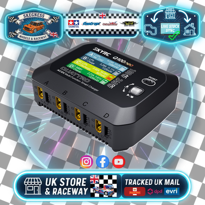 SKY RC - Q100NEO AC/DC QUAD OUTPUT LIPO/LIHV 1-4S 6A BATTERY CHARGER 240V - SK-100223