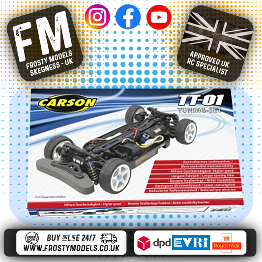 TAMIYA / CARSON TT02 TUNING SET - OIL FILLED SHOCKS, PINION, SPUR, BEARINGS