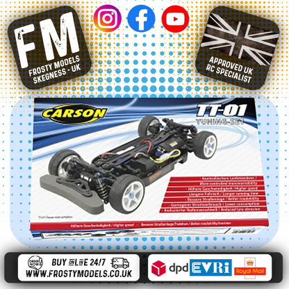 TAMIYA / CARSON TT01 / TT01E TUNING SET - OIL FILLED SHOCKS, PINION, SPUR, BEARINGS