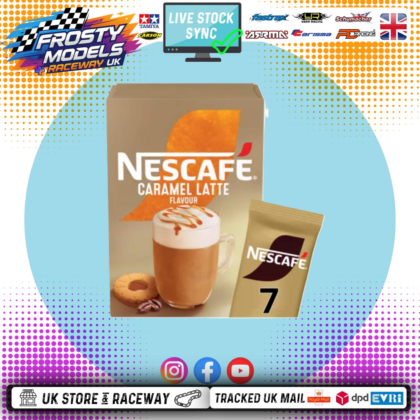 TRACKSIDE REFRESHMENTS - FLAVOURED COFFEE - ANY AVAILABLE