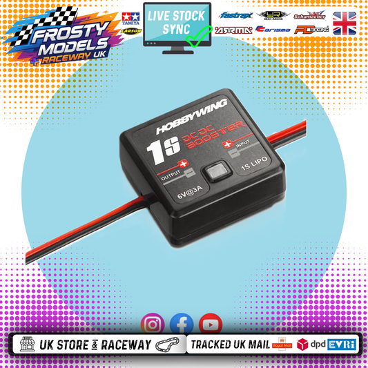 Hobbywing - 1S - DC/DC-BEC - Booster (Allows a 2S ESC to run 1S - giving 3A 6v to the receiver - HW30600400001