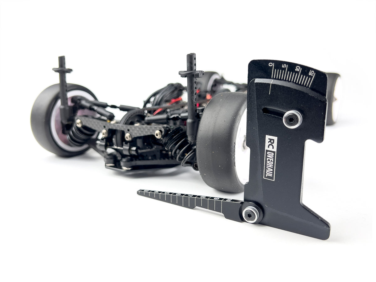 RC OVERHUAL - RC 1/10th Car Camber & Ride Height Gauge (Black) T-RCO-TL014