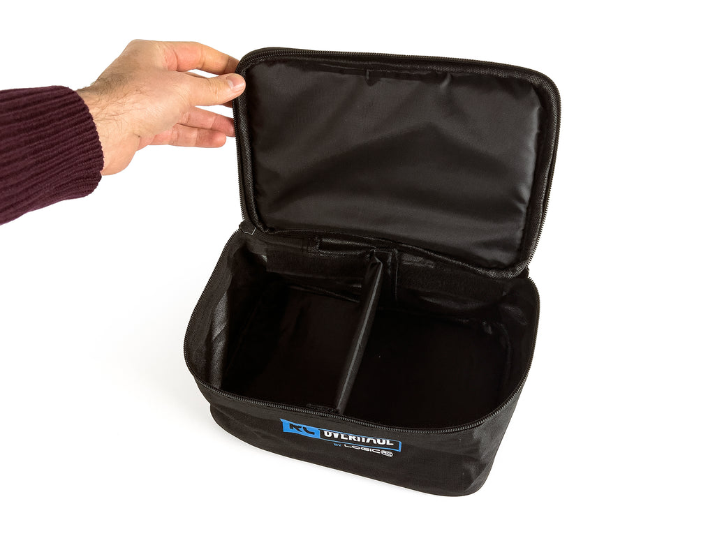 RC OVERHAUL -  CHARGER / TOOLS / RADIO CARRY BAG w/Compartments (25 x 15 x 10cm) (Fits into Hauler Bag- tools not included)