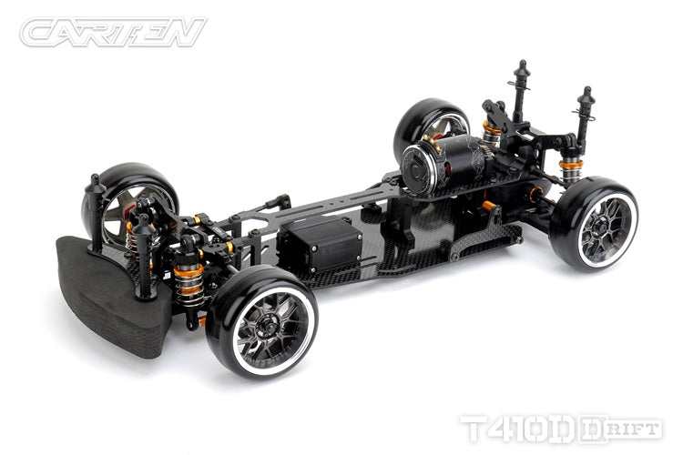 Carten - T410D Electric RC 1/10 DRIFT CAR RWD Competition Grade Kit Form - 200mm Wide / 254-258mm wheelbase (No electrics)