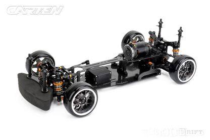 Carten - T410D Electric RC 1/10 DRIFT CAR RWD Competition Grade Kit Form - 200mm Wide / 254-258mm wheelbase (No electrics)