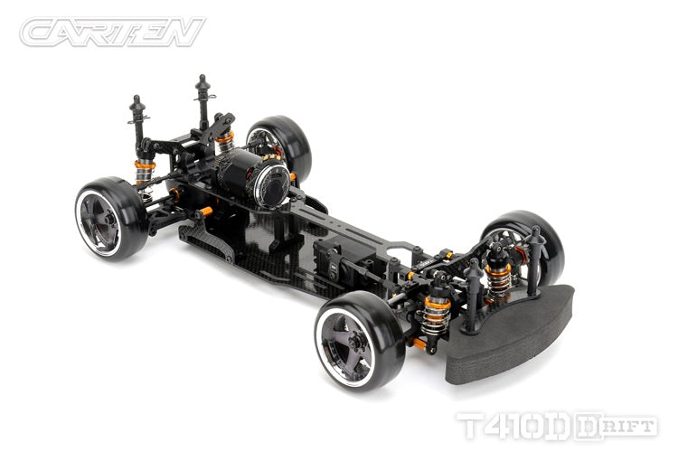 Carten - T410D Electric RC 1/10 DRIFT CAR RWD Competition Grade Kit Form - 200mm Wide / 254-258mm wheelbase (No electrics)