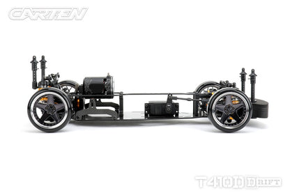 Carten - T410D Electric RC 1/10 DRIFT CAR RWD Competition Grade Kit Form - 200mm Wide / 254-258mm wheelbase (No electrics)
