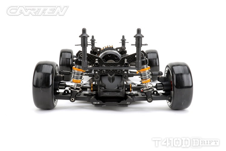 Carten - T410D Electric RC 1/10 DRIFT CAR RWD Competition Grade Kit Form - 200mm Wide / 254-258mm wheelbase (No electrics)