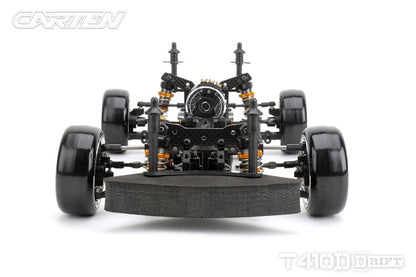 Carten - T410D Electric RC 1/10 DRIFT CAR RWD Competition Grade Kit Form - 200mm Wide / 254-258mm wheelbase (No electrics)