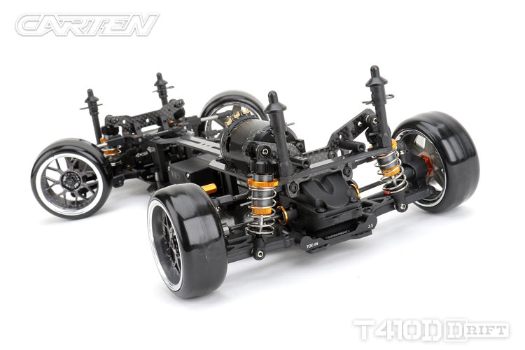 Carten - T410D Electric RC 1/10 DRIFT CAR RWD Competition Grade Kit Form - 200mm Wide / 254-258mm wheelbase (No electrics)