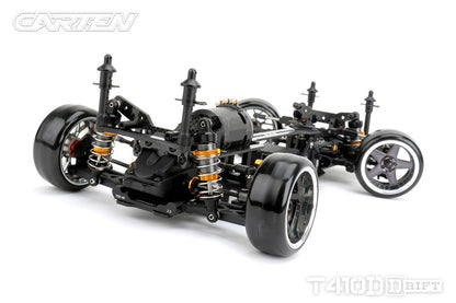 Carten - T410D Electric RC 1/10 DRIFT CAR RWD Competition Grade Kit Form - 200mm Wide / 254-258mm wheelbase (No electrics)