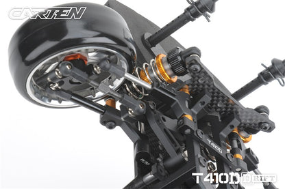 Carten - T410D Electric RC 1/10 DRIFT CAR RWD Competition Grade Kit Form - 200mm Wide / 254-258mm wheelbase (No electrics)