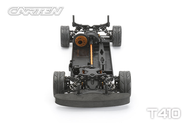 Carten - T410 Entry Level Racer 1/10 Electric RC TOURING CAR - Shaft Drive 4WD - Assembled - 190mm Wide by 258mm Wheelbase (No electrics or body)