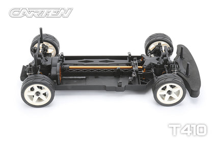 Carten - T410 Entry Level Racer 1/10 Electric RC TOURING CAR - Shaft Drive 4WD - Assembled - 190mm Wide by 258mm Wheelbase (No electrics or body)