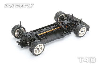 Carten - T410 Entry Level Racer 1/10 Electric RC TOURING CAR - Shaft Drive 4WD - Assembled - 190mm Wide by 258mm Wheelbase (No electrics or body)
