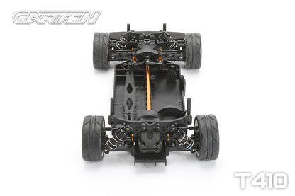 Carten - T410 Entry Level Racer 1/10 Electric RC TOURING CAR - Shaft Drive 4WD - Assembled - 190mm Wide by 258mm Wheelbase (No electrics or body)