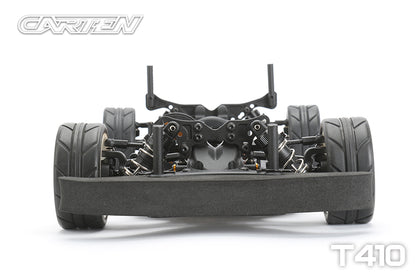 Carten - T410 Entry Level Racer 1/10 Electric RC TOURING CAR - Shaft Drive 4WD - Assembled - 190mm Wide by 258mm Wheelbase (No electrics or body)