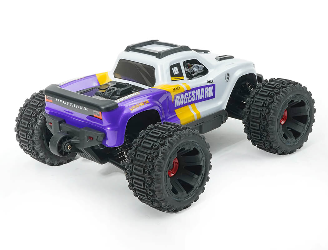 UDI RC - RAGESHARK MONSTER TRUCK 1/16 BRUSHED RTR - Pink/White - UDI-UD1611P (7.4V Li-ion 1200mAh & Charger Included)