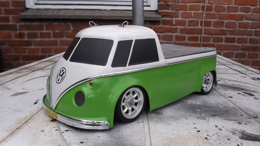 GT12 Supastox Body - VW Transporter Pick Up Truck ABS - Fits 1/12 Car 205mm Wheelbase / 160mm Wide