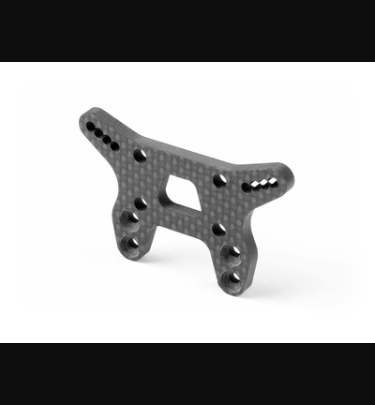 Xray - Xray Spare Parts XB2 CARBON SHOCK TOWER FOR BRIDGE UPPER DECK - FRONT - XR322089