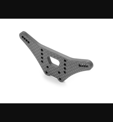 Xray - Xray Spare Parts XB2 CARBON SHOCK TOWER - 4 DOTS - REAR - XR323093