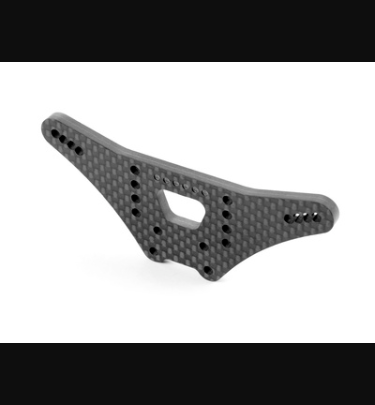 Xray - Xray Spare Parts XB2 CARBON SHOCK TOWER - 6-DOTS - REAR - XR323094