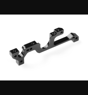 Xray - Xray Spare Parts ALU LOWER BULKHEAD FRONT - LEFT - BLACK - SWISS 7075 T6 - XR332028