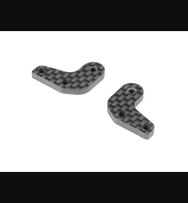 Xray - Xray Spare Parts STEERING BLOCK CARBON EXTENSIONS - 2 DOTS (L+R) - XR332292