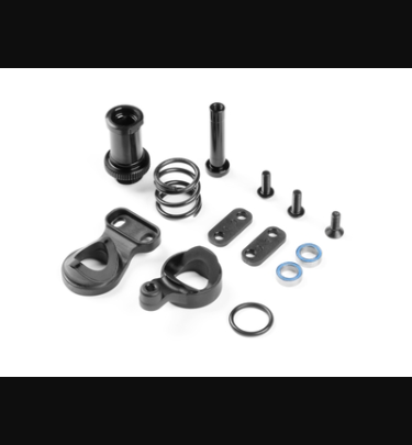Xray - Xray Spare Parts SERVO SAVER WITH CHASSIS LOCK COMPLETE SET - XR332501
