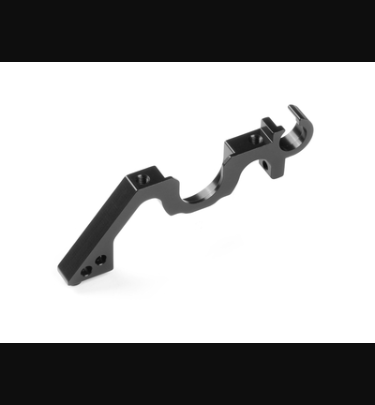 Xray - Xray Spare Parts ALU LOWER BULKHEAD REAR - LEFT - BLACK - SWISS 7075 T6 - XR333029