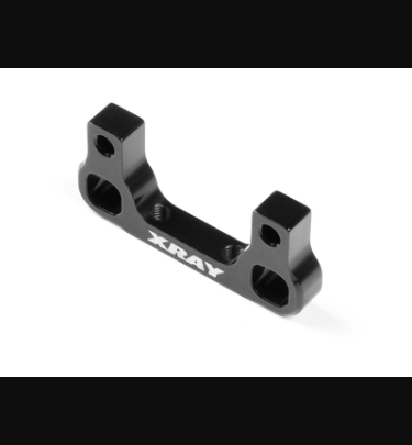Xray - Xray Spare Parts ALU REAR LOWER 1-PIECE SUSPENSION HOLDER - REAR - BLACK - RR - XR333723