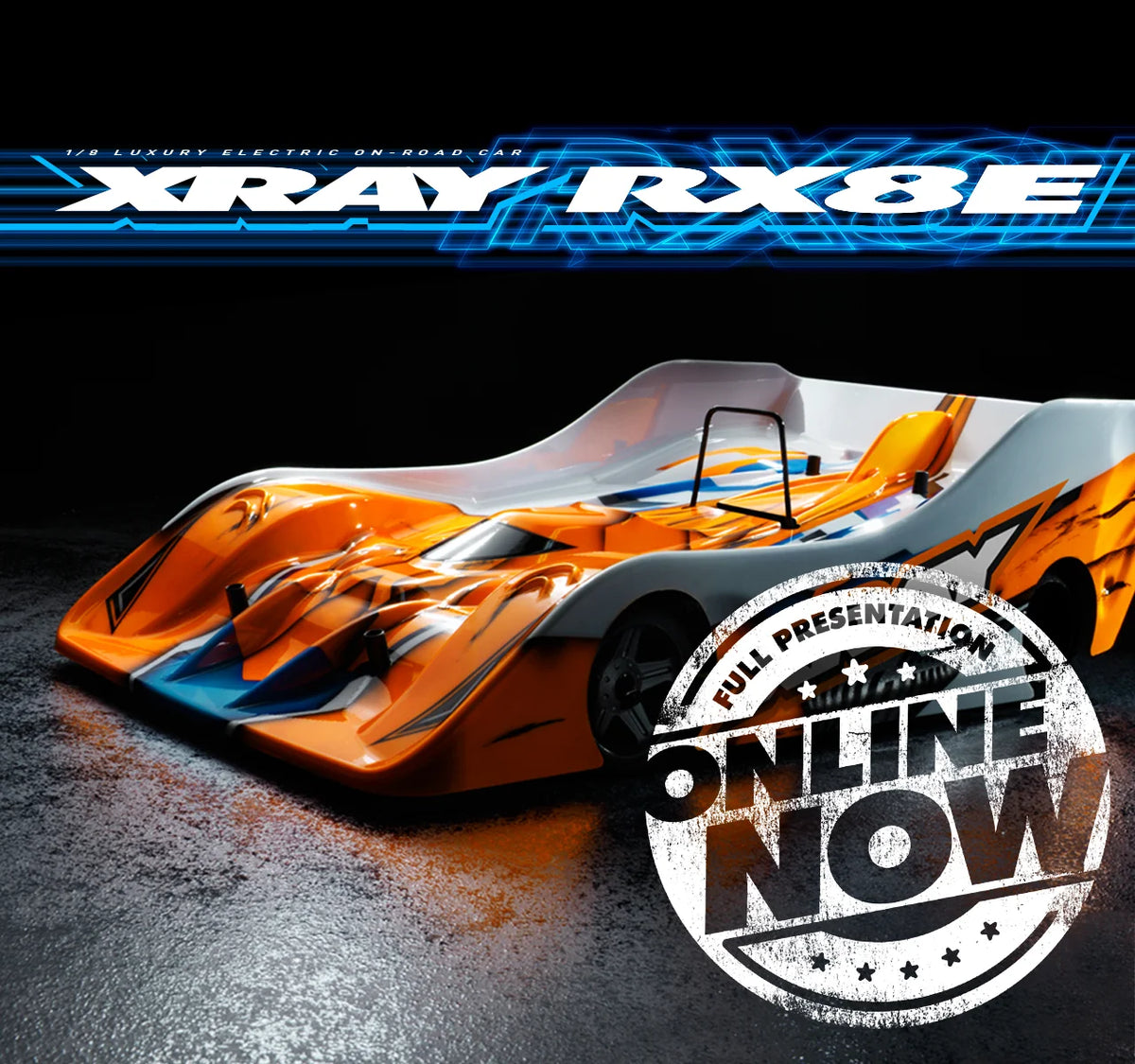 Xray - RX8E '23 - 1/8 LUXURY ELECTRIC ON-ROAD RC CAR KIT  - XR340153