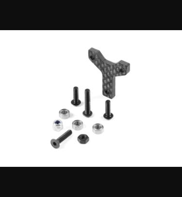 Xray - Xray Spare Parts CARBON REAR BODY CENTERING PLATE W. BALL-BEARINGS - SET - XR341382