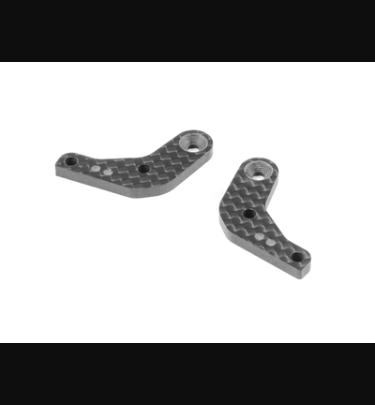 Xray - Xray Spare Parts CARBON EXTENSION FOR STEERING BLOCK - 2 DOTS (L+R) - XR342294