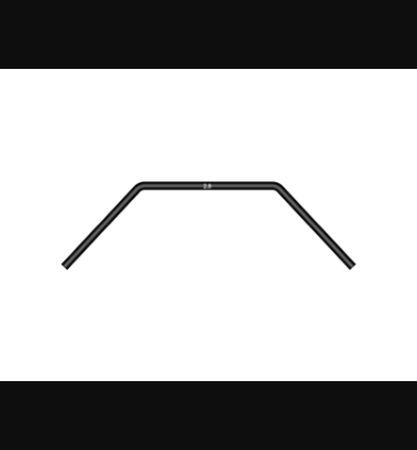 Xray - Xray Spare Parts ANTI-ROLL BAR FRONT 2.8MM - XR342488