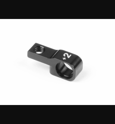Xray - Xray Spare Parts ALU LOWER FRONT SUSPENSION HOLDER +2MM (1) - BLACK - 7075 T6 - XR342714