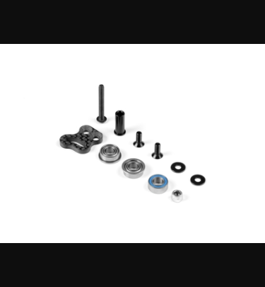 Xray - Xray Spare Parts X8 GRAPHITE BELT TENSIONER HOLDER WITH BALL BEARINGS - SET - XR343079