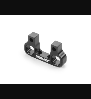 Xray - Xray Spare Parts ALU REAR LOWER SUSPENSION HOLDER M4 - REAR - RR - BLACK - 7075 T6 - XR343725