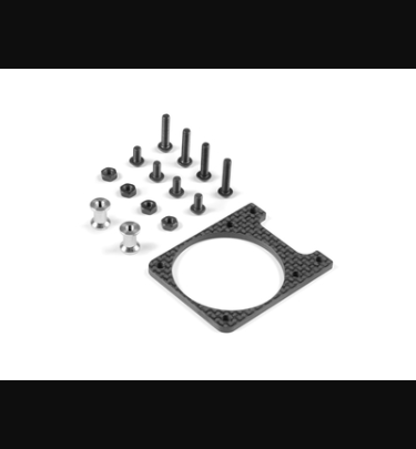 Xray - Xray Spare Parts X8 GRAPHITE FAN HOLDER - SET - XR346132-S