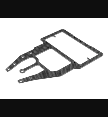 Xray - Xray Spare Parts RX8E CARBON RADIO PLATE FOR SHORTY & MID-SIZE BATTERY - XR346139