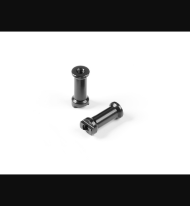 Xray - Xray Spare Parts X8 ALU SLOT MOUNT - BLACK - SWISS 7075 T6 (2) - XR346312