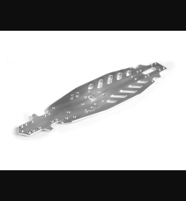 Xray - Xray Spare Parts GTXE ALU CHASSIS - FLAT - SWISS 7075 T6 (3MM) - XR351141