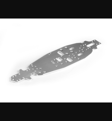 Xray - Xray Spare Parts GTX ALU CHASSIS - FLAT - SWISS 7075 T6 (3MM) - XR351142