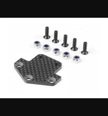 Xray - Xray Spare Parts GT GRAPHITE REAR DIFFUSOR ADAPTER PLATE 3.0MM - XR351235