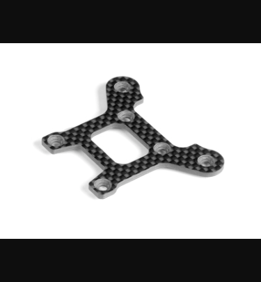 Xray - Xray Spare Parts GT CARBON SERVO SAVER UPPER PLATE FOR FLAT CHASSIS - XR351353