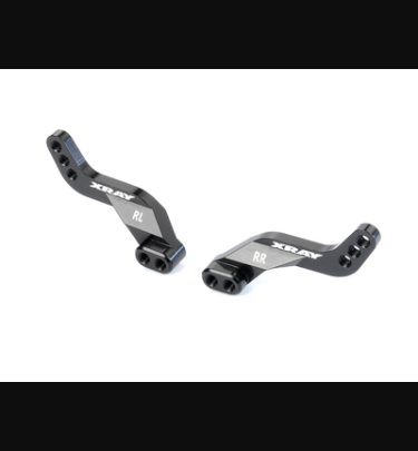 Xray - Xray Spare Parts GT ALU REAR SHOCK PLATE - 3 MOUNTING POSITIONS - SWISS 7075 T6 (L+R) - XR352394