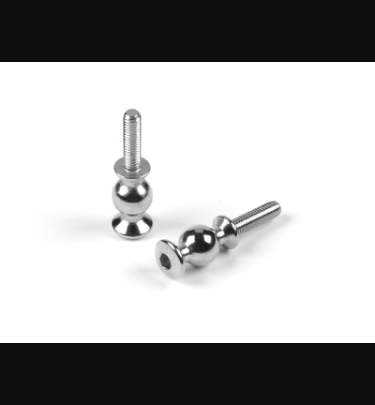 Xray - Xray Spare Parts BALL STUD 6.8MM WITH BACKSTOP L=6MM - M3x11 - NICKEL COATED (2) - XR352659