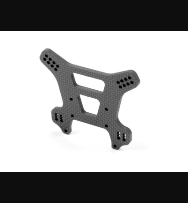 Xray - Xray Spare Parts XB8 GRAPHITE REAR SHOCK TOWER FOR SEMI-SPLIT BULKHEAD 4MM - XR353055