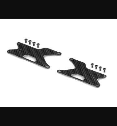 Xray - Xray Spare Parts GT/XB8 CARBON REAR LOWER ARM UPPER PLATE (2) - XR353195